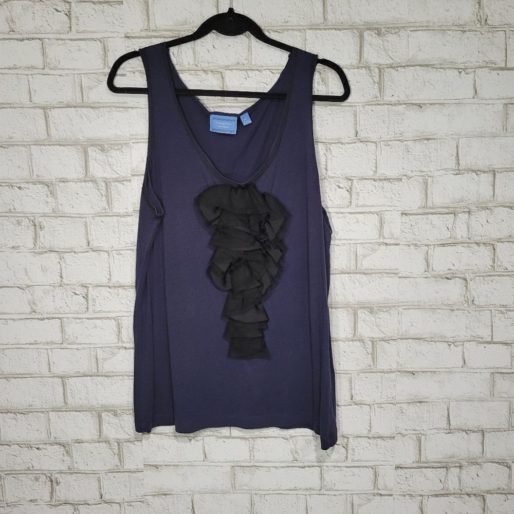 Simply Vera Vera Wang ruffle front tank top